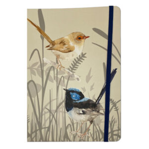 Notebook A5 Grasslands Blue Wren