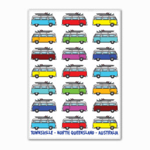Tea Towel Microfibre Townsville Multi Kombi
