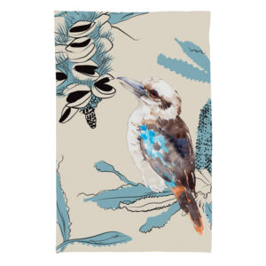 Tea Towel Microfibre Kookaburra Illustration