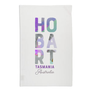 Tea Towel Organic Cotton White Hobart Tasmania