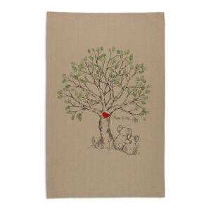 Tea Towel Organic Cotton Beige Mother's Day Koala Love