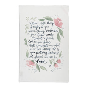 Tea Towel Organic Cotton White Fig Hill Farm How to Love
