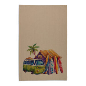 Tea Towel Organic Cotton Beige Deborah Broughton Greenie