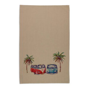 Tea Towel Organic Cotton Beige Deborah Broughton Summer Luvin'
