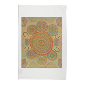 Tea Towel Organic Cotton White Sherry Johnstone Ceremony