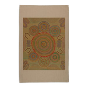 Tea Towel Organic Cotton Beige Sherry Johnstone Ceremony