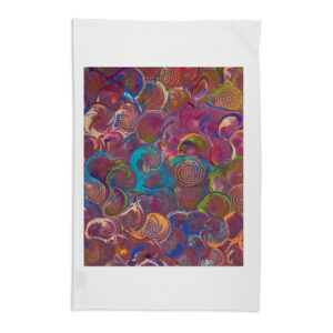 Tea Towel Organic Cotton White Sherry Johnstone Seashell Dreaming