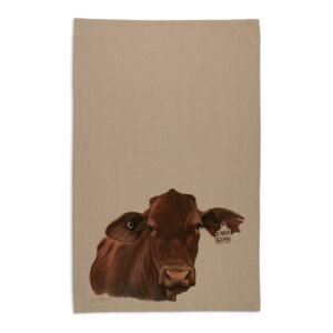 Tea Towel Organic Cotton Beige Fig Hill Farm Ruth
