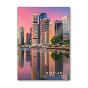 Tea Towel Microfibre Brisbane Dusk