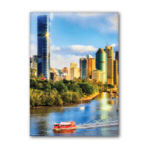 Tea Towel Microfibre Brisbane River Boat