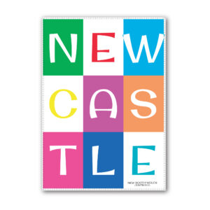 Tea Towel Microfibre Newcastle Word