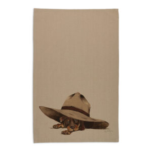 Tea Towel Organic Cotton Beige Sun Smart Fig Hill Farm