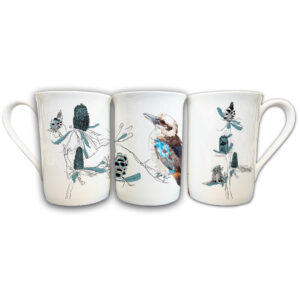 Fine Bone China Mug Kookaburra & Banksia