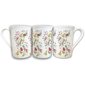 Fine Bone China Mug Native Floral