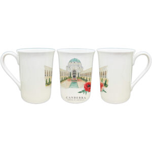 Fine Bone China Mug War Memorial Canberra Capital of Australia