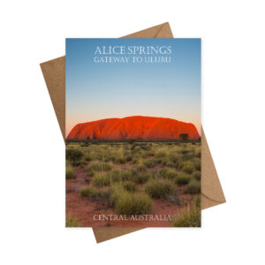 Greeting Card Alice Springs Uluru