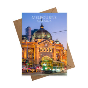 Greeting Card Melbourne Flinders Street Station
