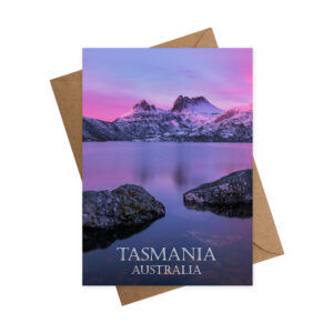 Greeting Card Tasmania Cradle Mountain & Dove Lake Sunrise