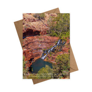 Greeting Card Karratha Fortescue Falls