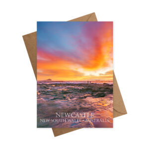 Greeting Card Newcastle Sunrise Ocean Baths