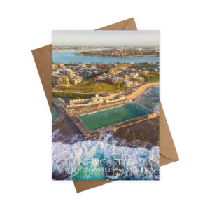 Greeting Card Newcastle Swimming Aerial