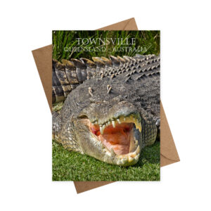 Greeting Card Townsville Crocodile
