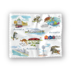 Lens Cloth Australian Icons