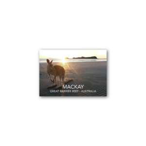 Magnet Gallery Standard Mackay Beach Kangaroo Sunset