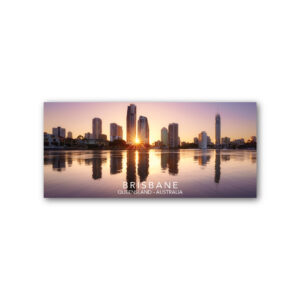 Magnet Gallery Panoramic Brisbane Sunset Reflections