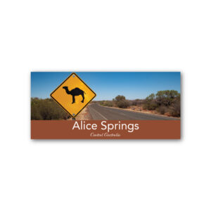 Magnet Gallery Panoramic Alice Springs Camel Roadsign