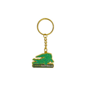 Keyring Enamel Cairns Glitter Crocodile