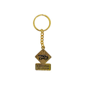 Keyring Enamel Karratha Roadsign Truck