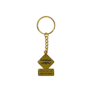 Keyring Enamel Melbourne Roadsign Tram