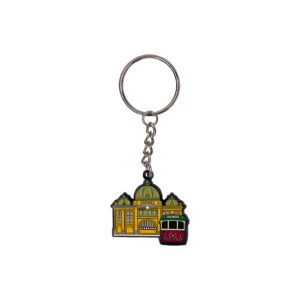 Keyring Enamel Melbourne Flinders Street Station Tram