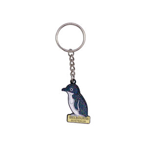 Keyring Enamel Melbourne Glitter Penguin