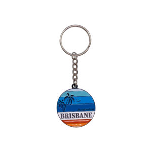 Keyring Enamel Brisbane Circle