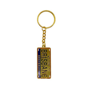 Keyring Enamel Brisbane Number Plate