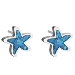 Earrings Stud Sterling Silver Starfish