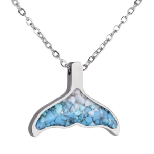 Necklace Sterling Silver Whale Tail