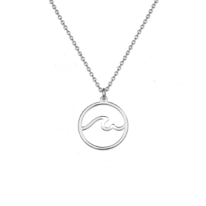 Necklace Round Sterling Silver Wave Hollow