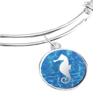 Bracelet Round Seahorse Charm
