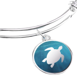 Bracelet Round Turtle Charm