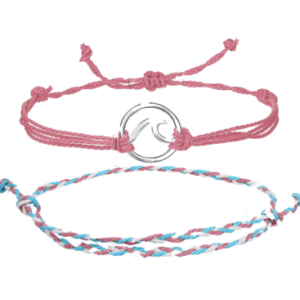Bracelet String Round Wave Pink