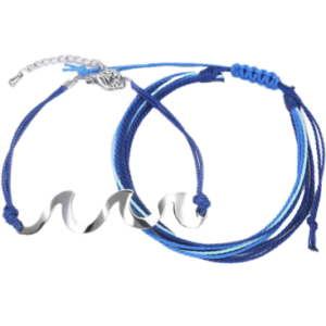 Bracelet String Running Wave Blue