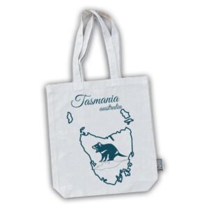 Tote Bag Cotton Tasmania Map Devil