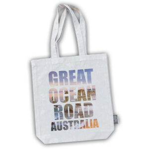 Tote Bag Cotton Great Ocean Road Words Dusk