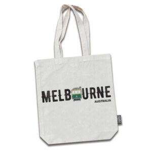 Tote Bag Cotton Melbourne Tram Font