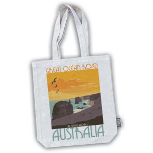 Tote Bag Cotton Great Ocean Road Retro