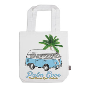 Tote Bag Organic Cotton White Side Kombi Palm Cove