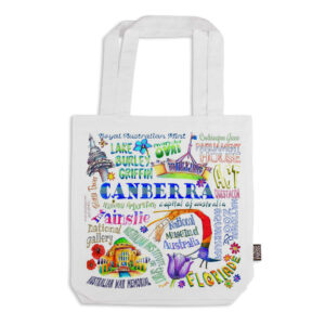 Tote Bag Organic Cotton White Deborah Broughton Canberra Words